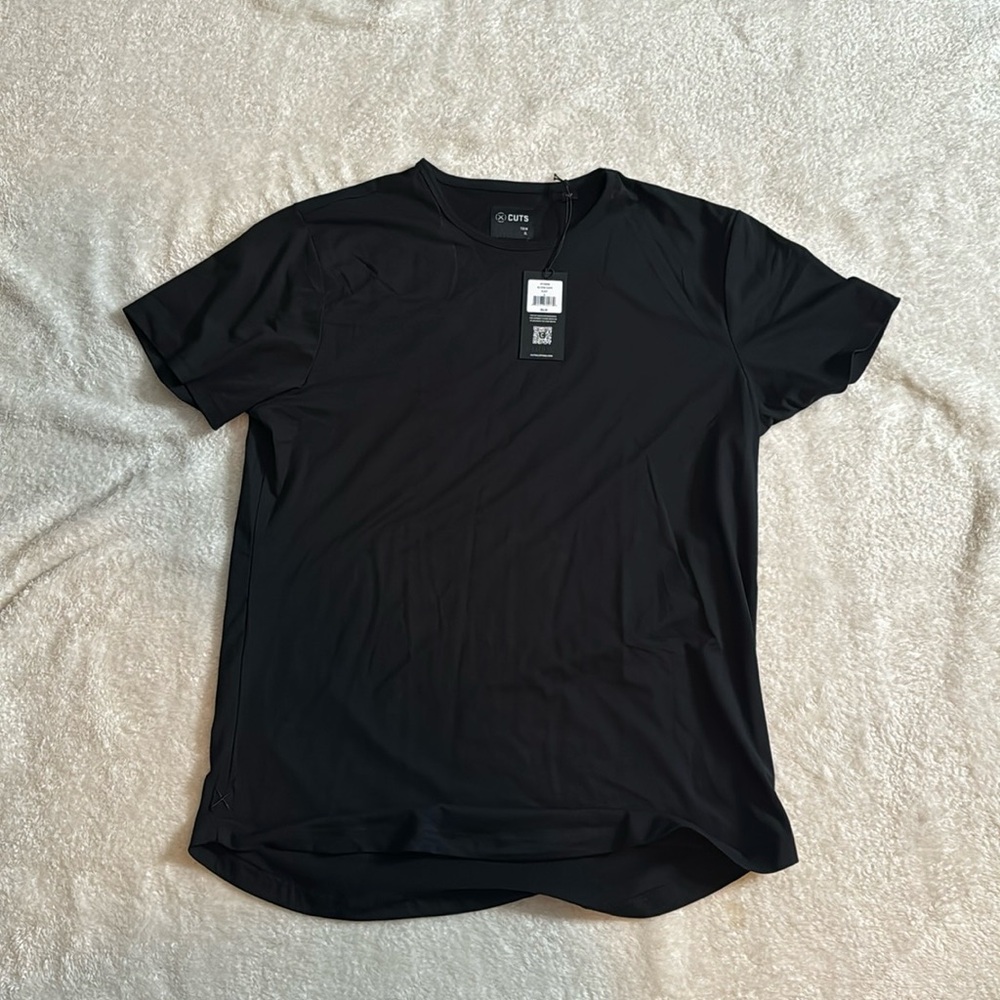 Cuts clothing black trim blank shirt